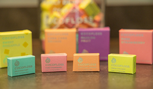 Colorful boxes of dental floss