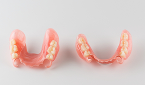 Two partial dentures